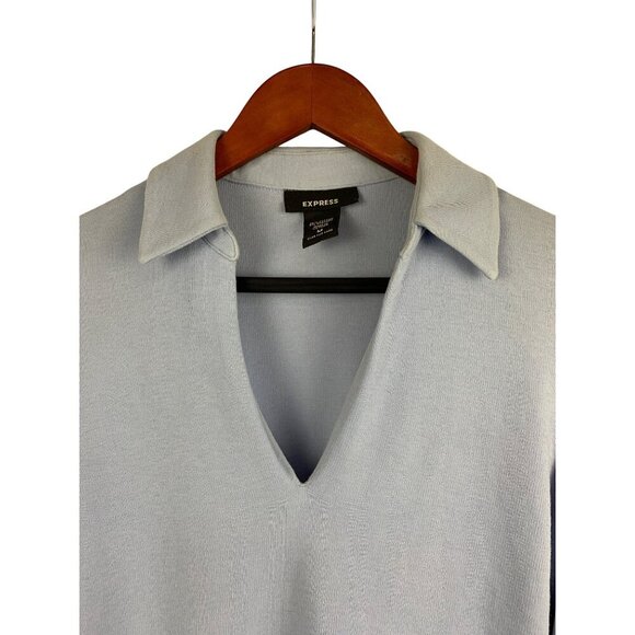 Express Light purple V-Neck Long Sleeve Sweater M - Picture 3 of 7